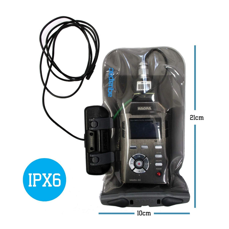 Aquapac Waterproof Case For Radio Microphone Medium, 5 Year Warranty, Made in the UK, Professional Sound Engineer, For Wired Electronic Devices