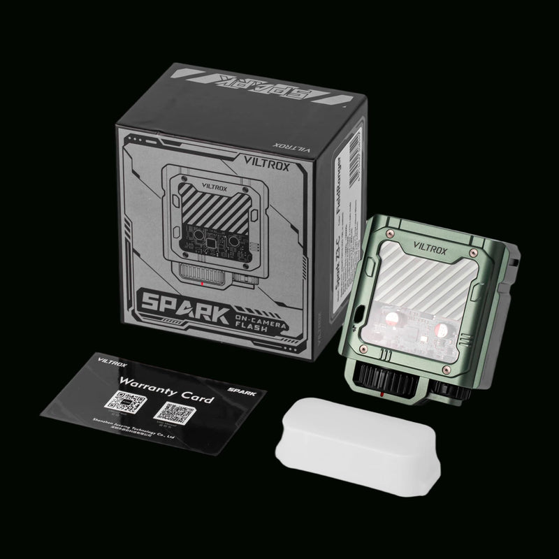 VILTROX Spark Z3 TTL Camera Flash Speedlite for Fujifilm, GN16 6500K Mini On-Camera Flash with 26Ws Output, 7 Power Levels, 650 Full-Power Flashes, 1s Recycle, 1800mAh Li-ion Battery, Softbox (Green) Z3-F(Green)