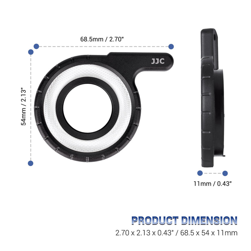 [AUSTRALIA] - JJC LED Light Guide Ring for Olympus Tough TG-7 TG7 TG-6 TG6 TG-5 TG5 TG-4 TG4 TG-3 TG3 TG-2 TG2 Digital Cameras, Macro Ring Light Flash Replaces Olympus LG-1 for Close Up Macro Photography Replaces LG-1 Light Guide 