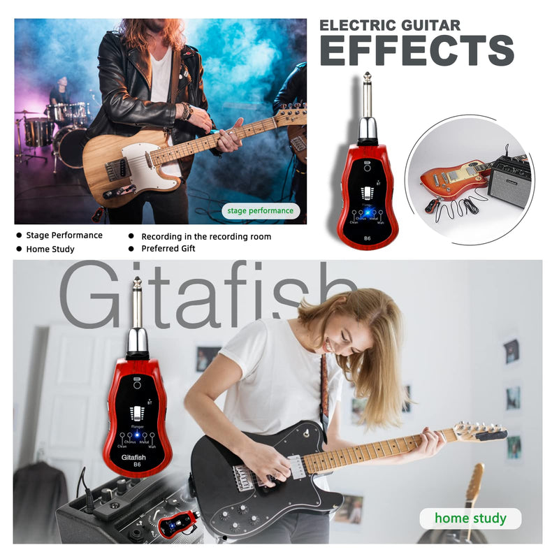 [AUSTRALIA] - Mini Bass Amp Bluetooth Electric Guitar Amps Pocket Bass Portable Headphones Amplifier 