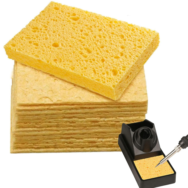 Soldering Iron Cleaning Sponge, Soldering Tip Cleaner, Soldering Iron Cleaner Pads, Soldering Welding Cleaning Sponge, Welding Cleaning Sponge, Soldering Sponge Replacement Sponge for Cleaning