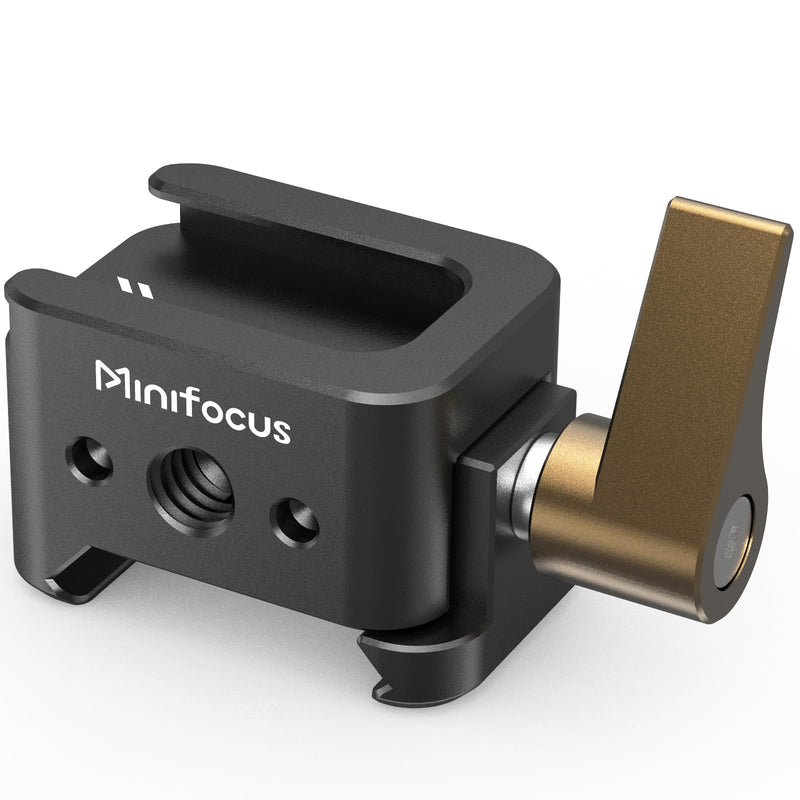 [AUSTRALIA] - NATO Clamp to Cold Shoe Adapter, Aluminum Alloy Quick Release Rail Lock With 1/4" Threaded ARRI Locating Hole for DJI RS 3 Flash Light Microphone Camera Cage Magic Arm V3505 