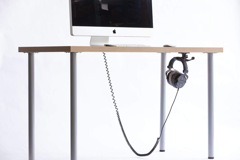 Elevation Lab The Anchor Pro (2-Pack) - Extra Strong Under-Desk Headphone Stand Mount with Built-in Cord Management 2 Pack - The Anchor Pro