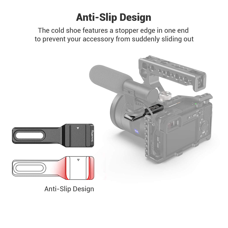 SmallRig Cold Shoe Extension, Outrigger Shoe Mount Adapter for Microphone, EVF and Camera Accessories - 2879