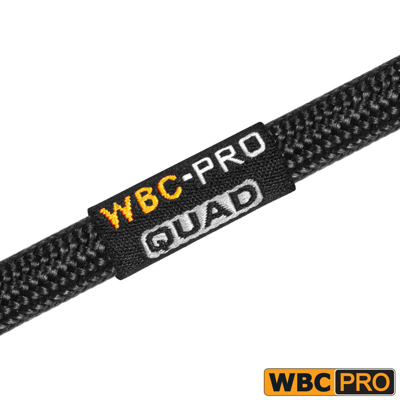 2 Units - 6 Foot - WBC-PRO-Quad Ultra-Silent Ultra-Flexible Balanced Star-Quad Cable with Neutrik Male & Female XLR Plugs & Black Tweed Jacket