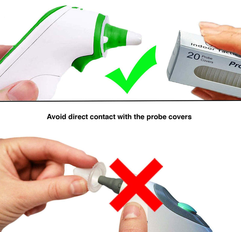 500 Counts Ear Thermometer Probe Covers Refill Caps Lens Filters for All Braun Thermometer Models Thermometers, Disposable Covers for Digital Ear Thermometers (500) 500