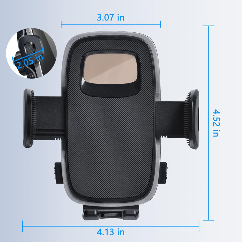 ELOHEI Custom Fit Car Phone Mount Compatible with Hyundai Santa Fe | Phone Holder Compatible with Hyundai Santa Fe 2019 2020 2021 2022 2023 and Santa Fe Hybrid 2021-2023 Car Accessories Black