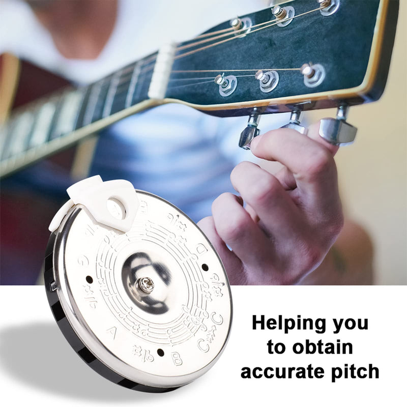 13 Tone Pitch Pipe, Sensitive Chromatic Pitch Pipe Tuner, with Storage Box, for Guitar Bass Violin Ukulele Chromatic Tuning