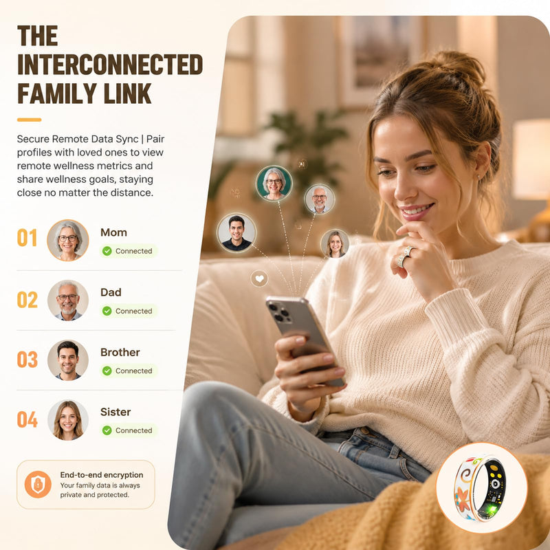 Smart Ring for Women Health Ring Fitness Ring with Enamel Fitness Tracker | Heart Rate Monitoring Sleep Monitor Distance Pedometer Calorie No Subscription Fee for Android iOS 8# gold