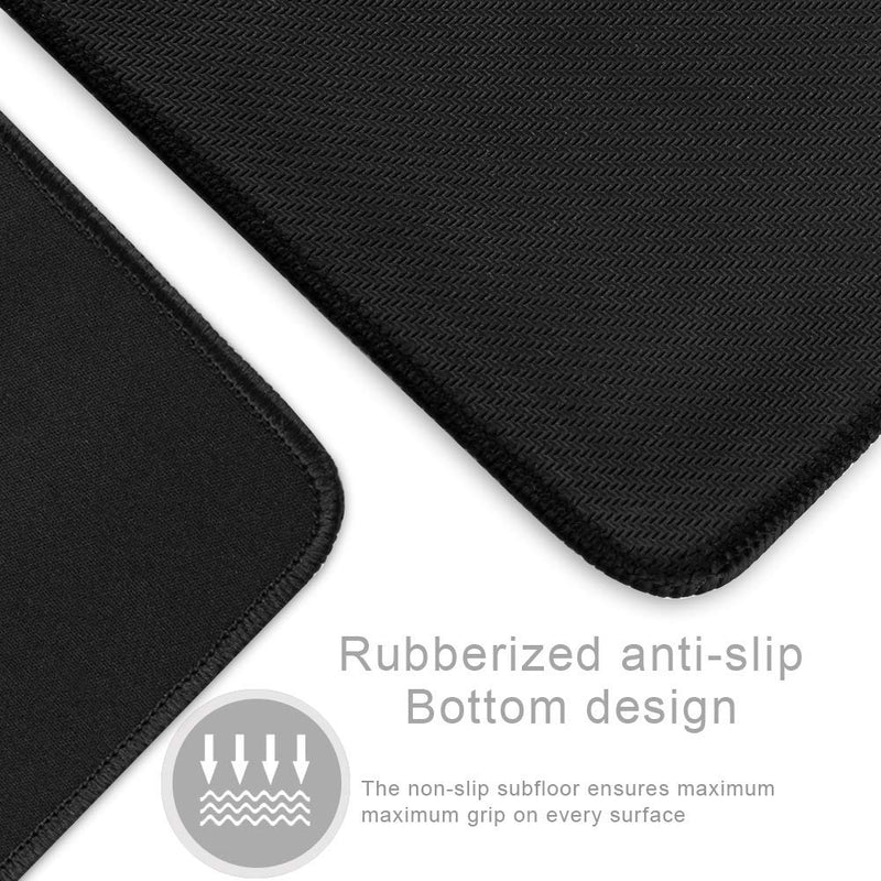 YEBMoo Extra Large Gaming Mouse Pads/Extended Protective Office Desk Mouse Mat Non-Slip Professional Precision Tracking Surface (23.6" x 11.8") for PC Computer Laptop(60x30 Black001) 60x30 Black001