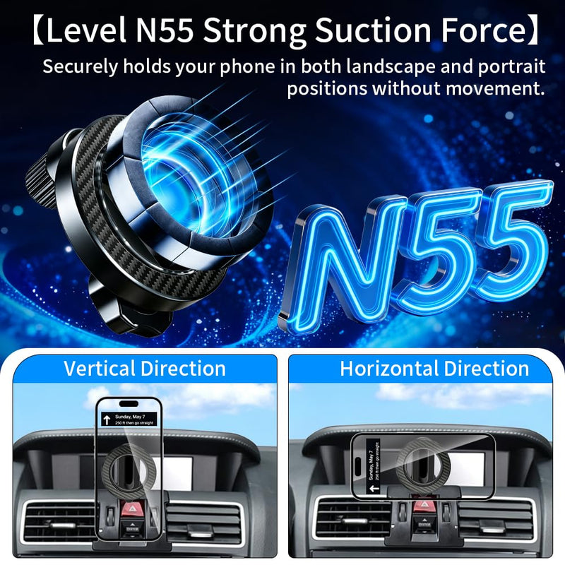 Car Phone Holder Mount for Subaru Forester 2014-2018 Accessories | Magnetic Cellphone Stand, Cell Phones Navigation Charging Screen Cradles,Double 360°Rotation,for Magsafe Magnet Accessory