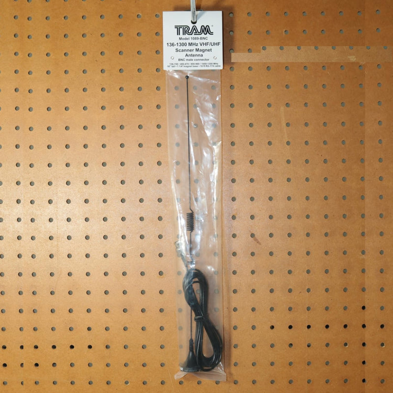 [AUSTRALIA] - Tram® Scanner Mini-Magnet Antenna VHF/UHF/800-MHz to 1,300-MHz with SMA-Male Connector 
