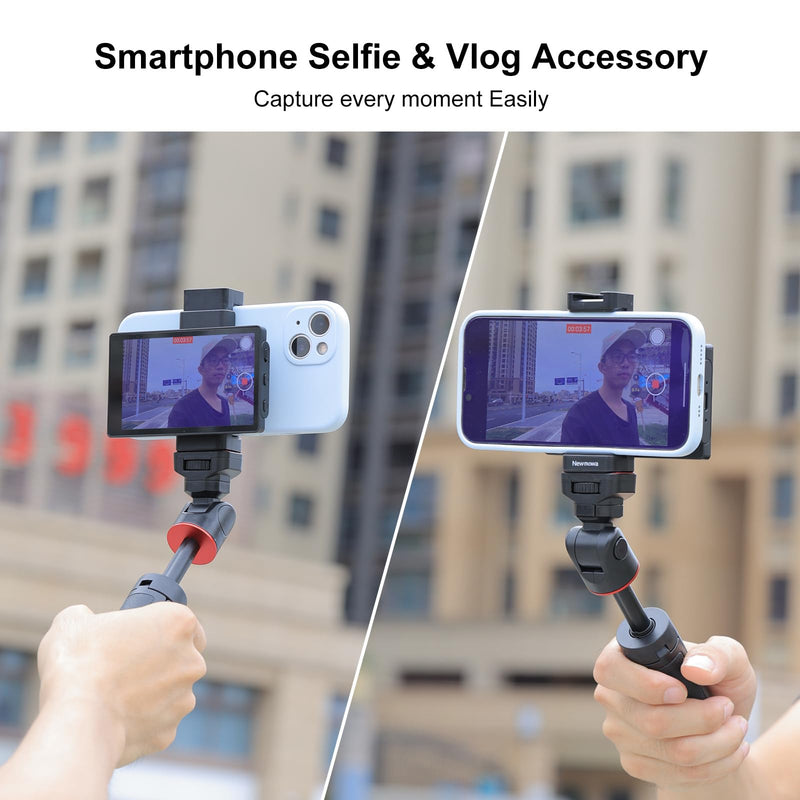 Newmowa Phone Vlog Selfie Monitor Screen, Magnetic Phone Holder Clip Mount, Using Phone Rear Camera for Selfie Vlog Live Stream TikTok, Compatible with iPhone (NOT Supports 4K Recording)