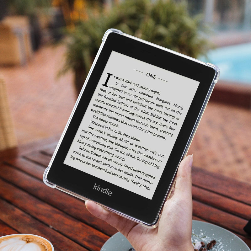 CoBak Clear Case for Kindle Paperwhite 10th Generation 6'' and Signature Edition 2018 Released,Shockproof Ligthwheight Slim Soft TPU Back Cover-Clear ***Clear-1