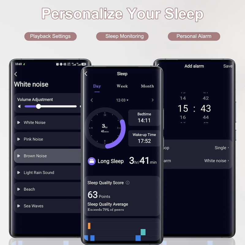 Sleep Earbuds Bluetooth 6.0 in Ear, Sleep Headphones with Sleep Monitor APP, 2026 New Mini Sleep Ear Buds with Small Earplugs for Side Sleepers, 48H Playtime Sleep Earphones with Sleep Mode Rose Rose Gold