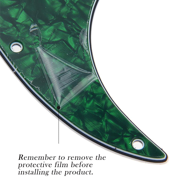 3ply 11 Hole ST/Strat Style Pickguard HSS Pick Guard for USA/Mexico Stratocaster/Strat vintage Style Guitar Parts (Green Pearl) Green Pearl