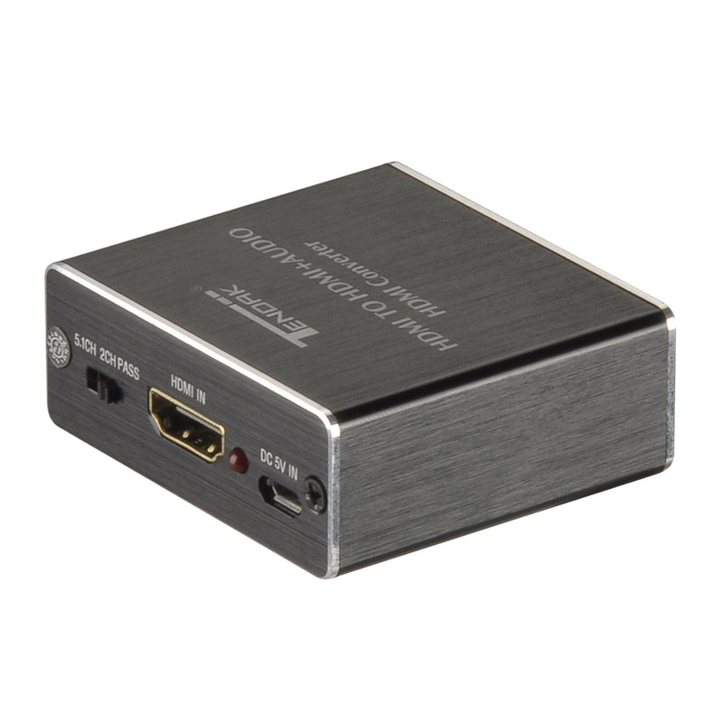 Tendak HDMI Audio Extractor, 4K 30Hz HDMI Audio Splitter to Optical TOSLINK SPDIF + 3.5mm Stereo Audio Adapter, Compatable for TV, PC, PS3/4/5, Blu-ray/DVD/HD Player