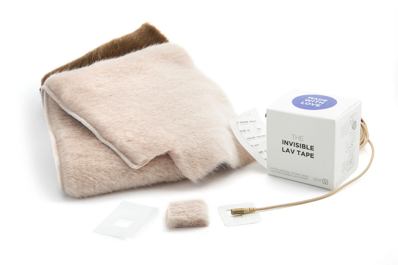 Bubblebee Invisible Lav Tape 120 Pieces - Double Sided Lavalier Mic Tape for Lavalier Microphones - Invisible Body Tape for Content Creators, Videographers, Audio Engineers & Filmmakers