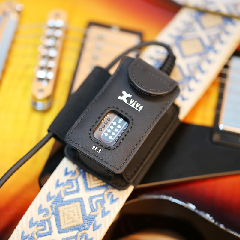 H3 Transmitter Holder for A58 and P58 Guitar Wireless Systems,with ¼” TS male to ¼” TS Female Adapter Black H3 holder