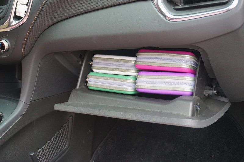Durable DVD Case, Hard Plastic CD Storage for 30 CD Organizer, Small CD Case for Kids DVD Collection (Purple) 32 purple