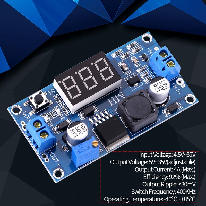 Watris Veiyi Voltage Regulator Adjustable, DC-DC 4.5V-32V to 5V-35V Converter, Step Up Module Boost Converter, Power Supply