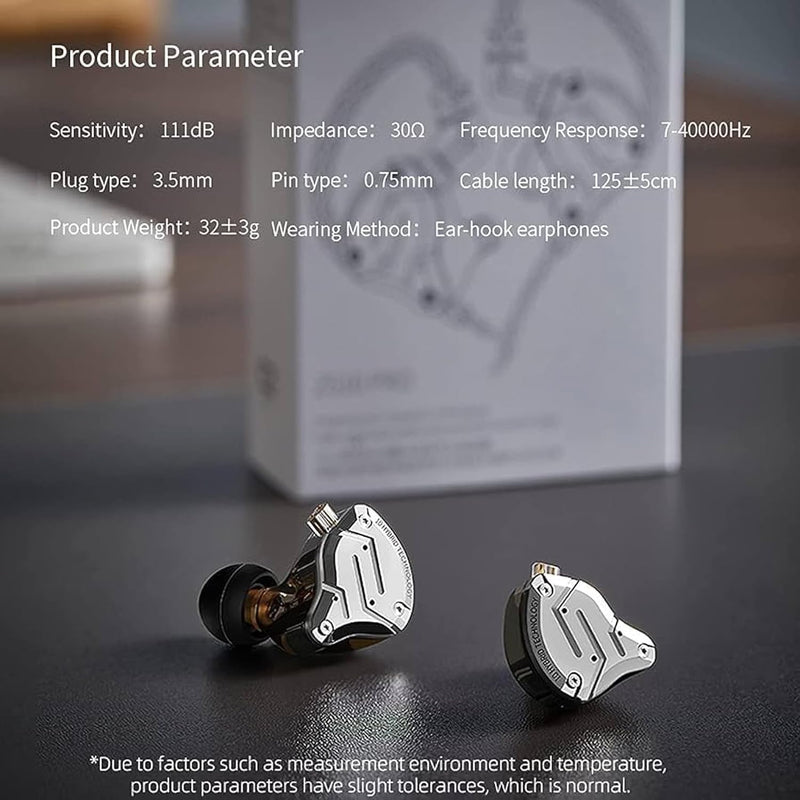 KZ ZS10 Pro USB-C in-Ear Monitors, 4BA+1DD Hybrid Driver IEM | 5-Driver Hybrid Sound with HiFi Clarity, Secure Fit, Immersive Bass, Detachable Cable, 4 EQ DSP USB-C to 3.5mm Adapter USB C