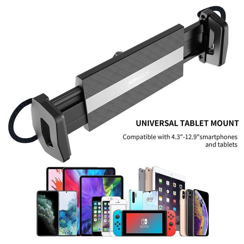 Cup Holder Tablet Mount, APPS2Car Universal Tablet Cup Holder Mount Adjustable Cup Tablet Mount Cradle for Car/Truck Compatible with 4.7-12.9 inch Tablets, iPad Mini/Air/Pro, iPhone, All Smartphones