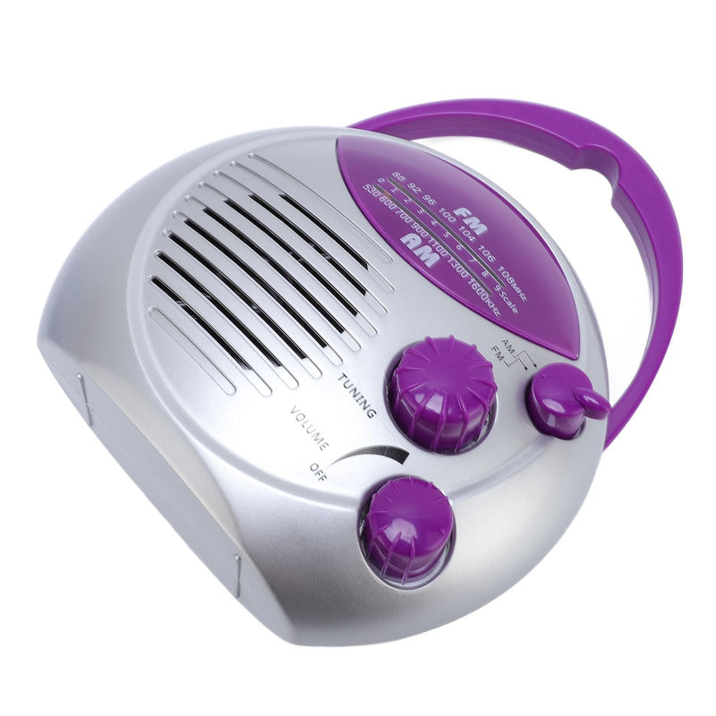 [AUSTRALIA] - IPX4 Water Proof Shower Radio, Portable AM FM Radio for Bathroom Kitchen Outdoor, Battery Powered FM: 88-108MHz AM: 530-1600KHz 