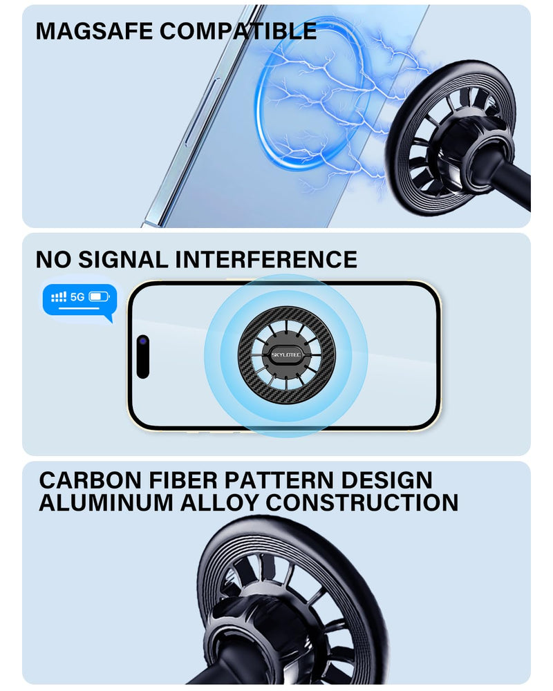 SKYLOTEC Magnetic Phone Holder Cubby Insert for Ford Maverick 2022-2024 | Maverick Cell Phone Holder Accessories, Magnet Cradles for MagSafe Car Mount, Automobile Cradles Base Not Block Air Vent