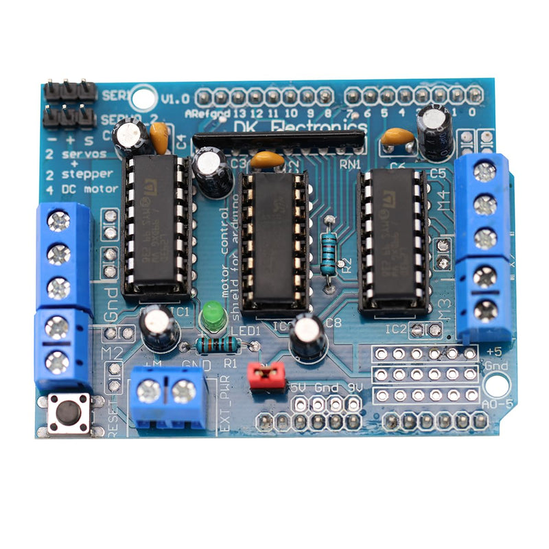 Heevhas L293D DC Motor Driver Expansion Card Stepper Motor Driver Stepper Expansion Board Motor Driver Shield (Pack of 2)