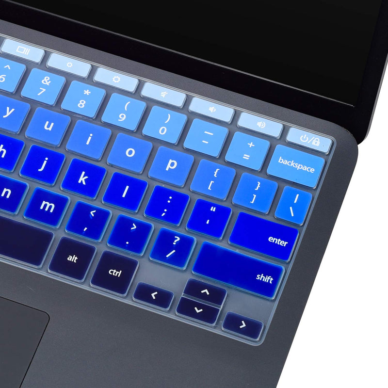 Keyboard Cover for HP Chromebook 11A G8 11.6",2020 HP Chromebook 11 11a-na0010nr/21nr/30nr/40nr/50nr/60nr,HP Chromebook X360 12b-ca0010nr,HP Chromebook x360 11 G3 EE Laptop Protective Accessories Ombre Blue6S