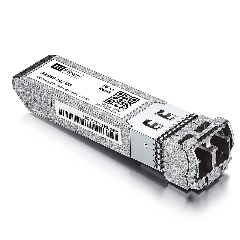 2 Pack of 10G SFP+ SR Transceiver with 1 Meter OM3 LC Fiber Patch Cable, SFP+ to LC Multimode Module Compatible for Ubiquiti UF-MM-10G