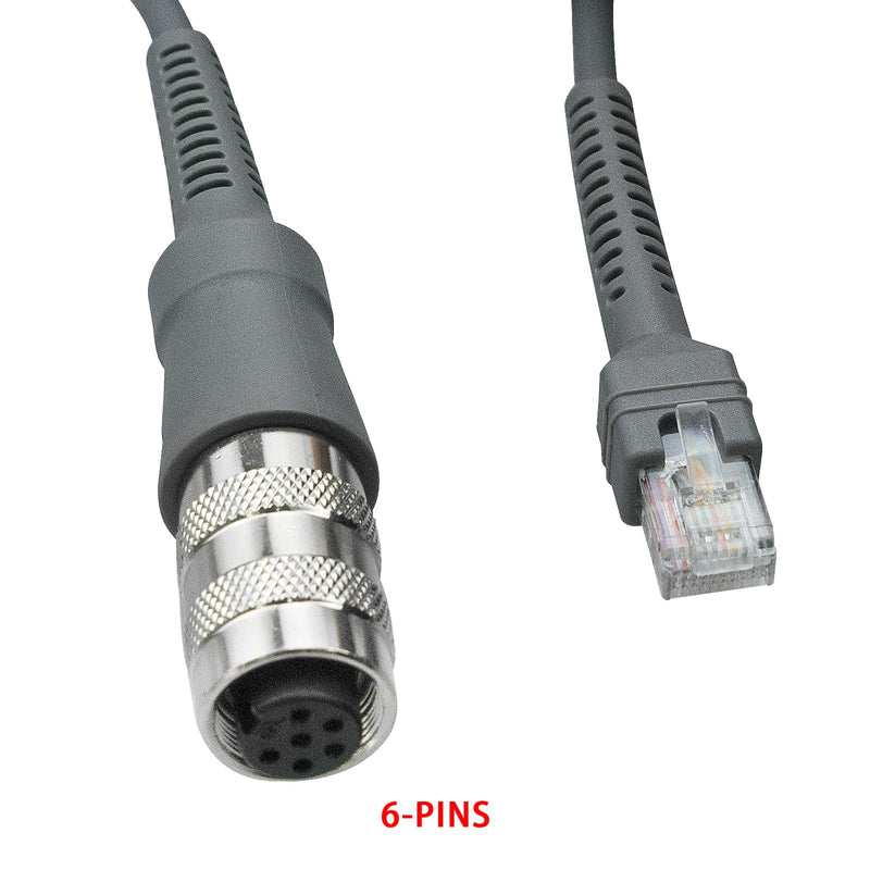 [AUSTRALIA] - USB Scanner Cable Replacement 25-71918-01R for Symbol VC5090 to LS3408 DS3407 DS3408 DS3508 Handheld Barcode Scanner Mobile Computer, 6Pin, 9ft Coiled 