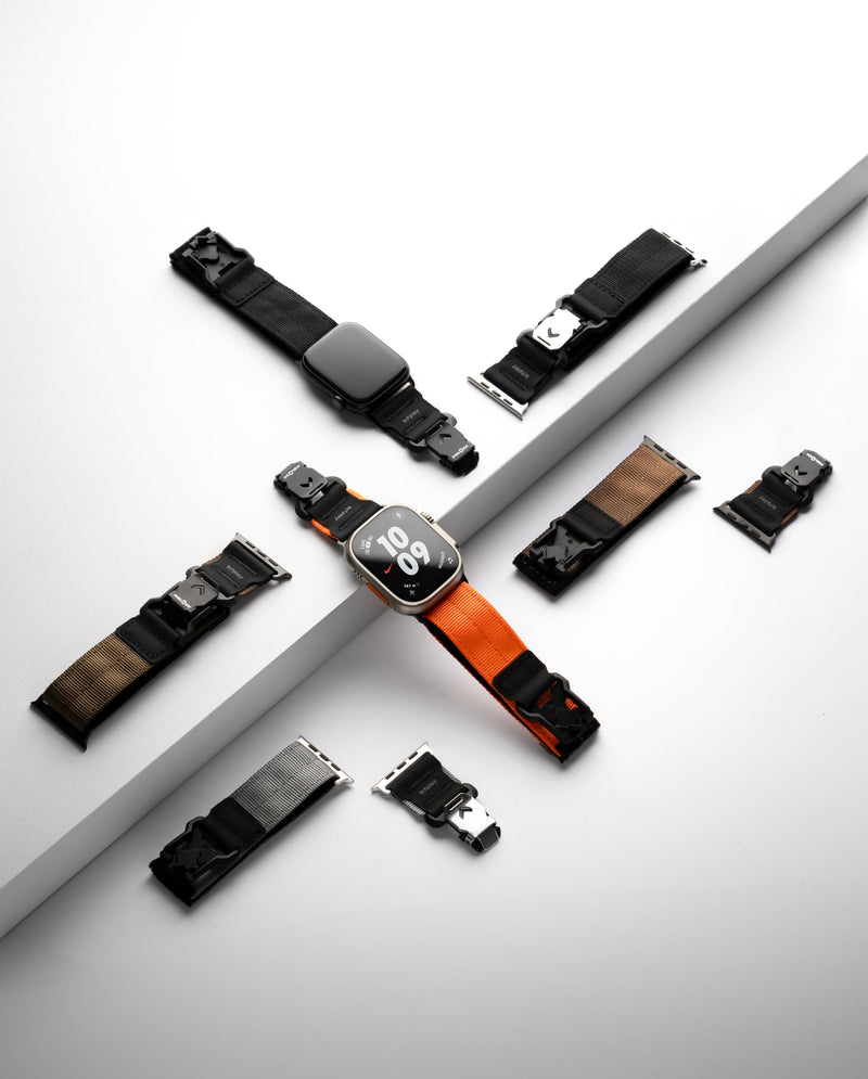 bitplay Apple Watch Band – Magnetic Fidlock Buckle, Reinforced Fabric Strap with Hypalon Layer, Compatible with Apple Watch 38mm to 49mm (Ultra/Series 1–10/ SE) Sand 49(Ultra) / 46 / 45 / 44 /42* mm
