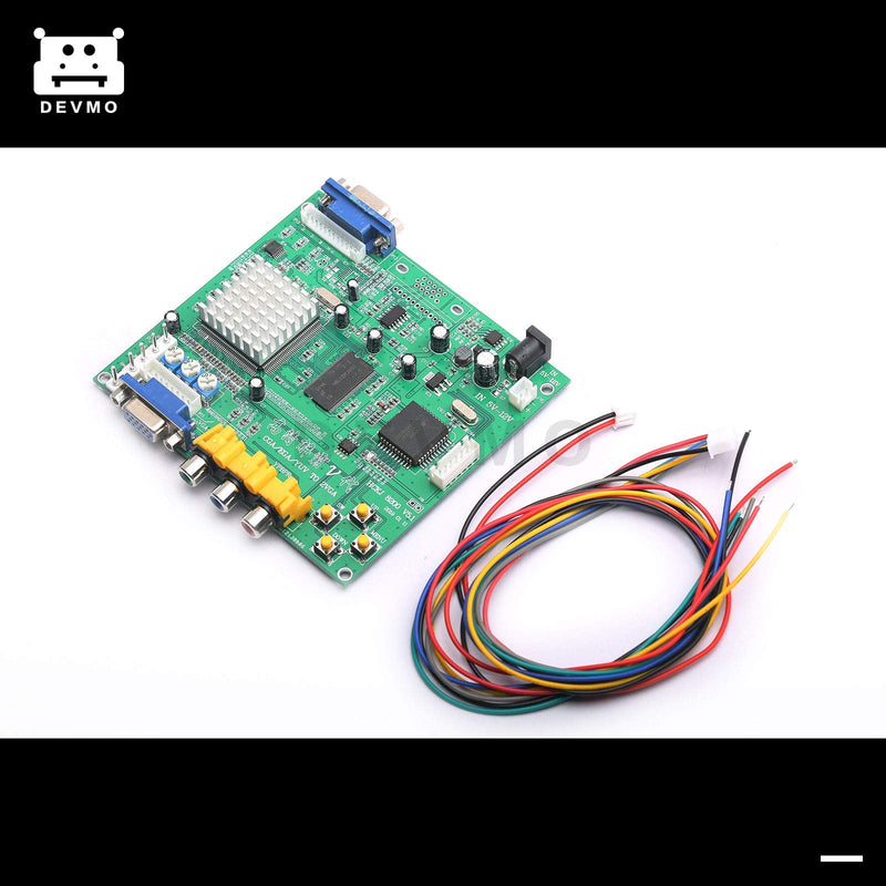 DEVMO Gonbes GBS8200 CGA/EGA/YUV/RGB to VGA Output Arcade Jamma Game HD Video Converter Board Monitor to LCD GBS-8200 Latest aga