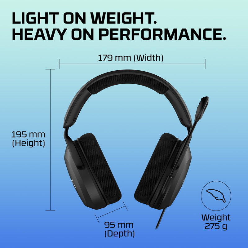 [AUSTRALIA] - HyperX Cloud Stinger 2 Core – PC Gaming Headset, Lightweight Over-Ear Headset with mic, Swivel-to-Mute mic Function, DTS Headphone:X Spatial Audio, 40mm Drivers,Black Black/Red Wired 