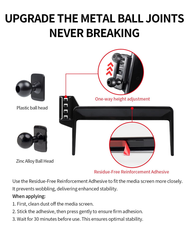 Car Phone Holder for Volvo XC60/XC90 2025 2026 11.2" Screen Magsafe Mount | Magnetic Accessories Cell Phone Mount Clip Compatible with iPhone, 3D fit Stable Dashboard Navigation Bracket Cradle Stand