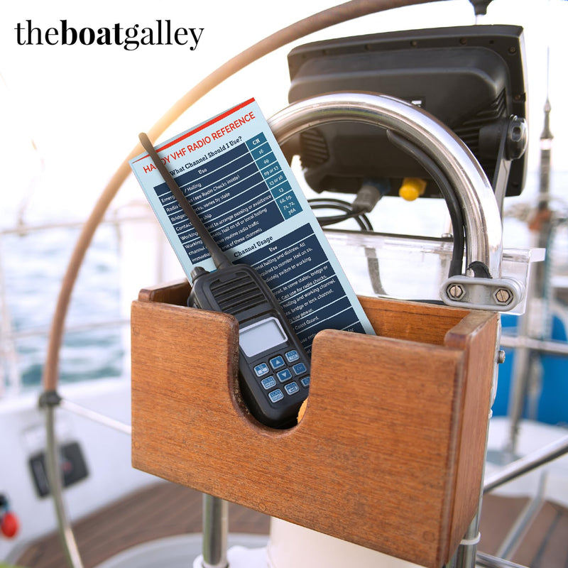 [AUSTRALIA] - Quick Guide for VHF Radio Marine - Handy Boating Must Haves | Boating Accessory Reference for Improved Safety | Ideal Sailing Gifts | Informative, Concise and Long-Lasting | The Boat Galley 