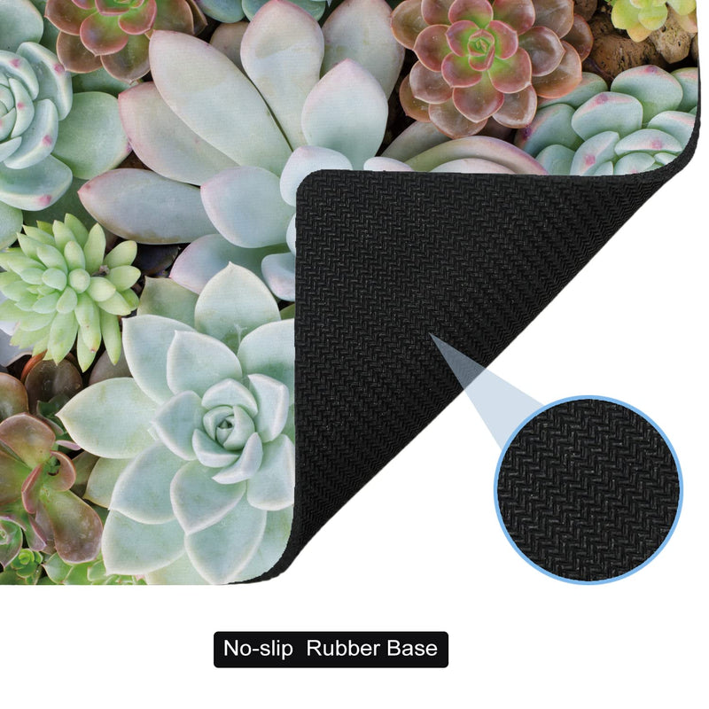 Cyanbone Small Mouse Pad Cute, Mini Mouse Pads for Wireless Mouse and Laptop, Travel Mousepad with Designs - Pretty Succulent, Portable Mousepads - 5.5 x 7 in, Computer Accessories for Women Small - 5.5"x7" Pretty Succulents