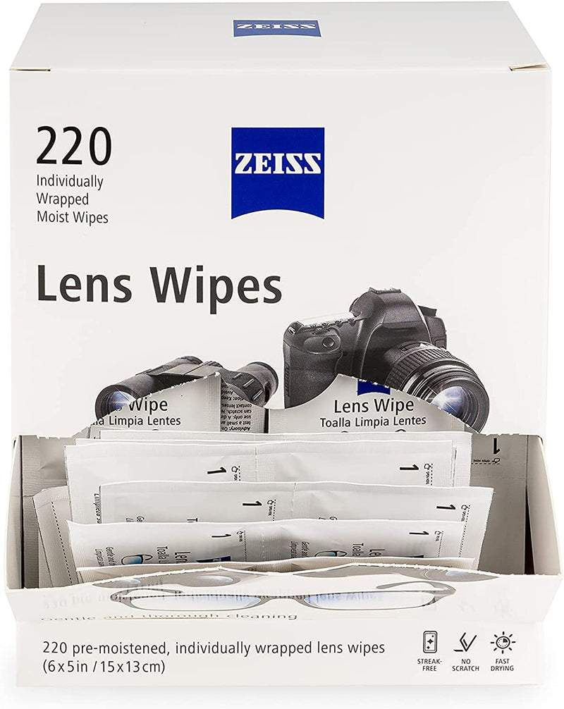 Zeiss Lens Wipes, White, 220 Count… 220 Count (Pack of 1)