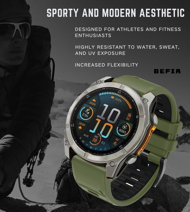 22mm Watch Band for Garmin fenix 8 47mm 5 6 fenix 7 sapphire solar band Quick Fit 22 Watch Bands for Garmin Watch Forerunner 965 955 epix gen 2 47mm Strap Comfort for Men Women Combo_3