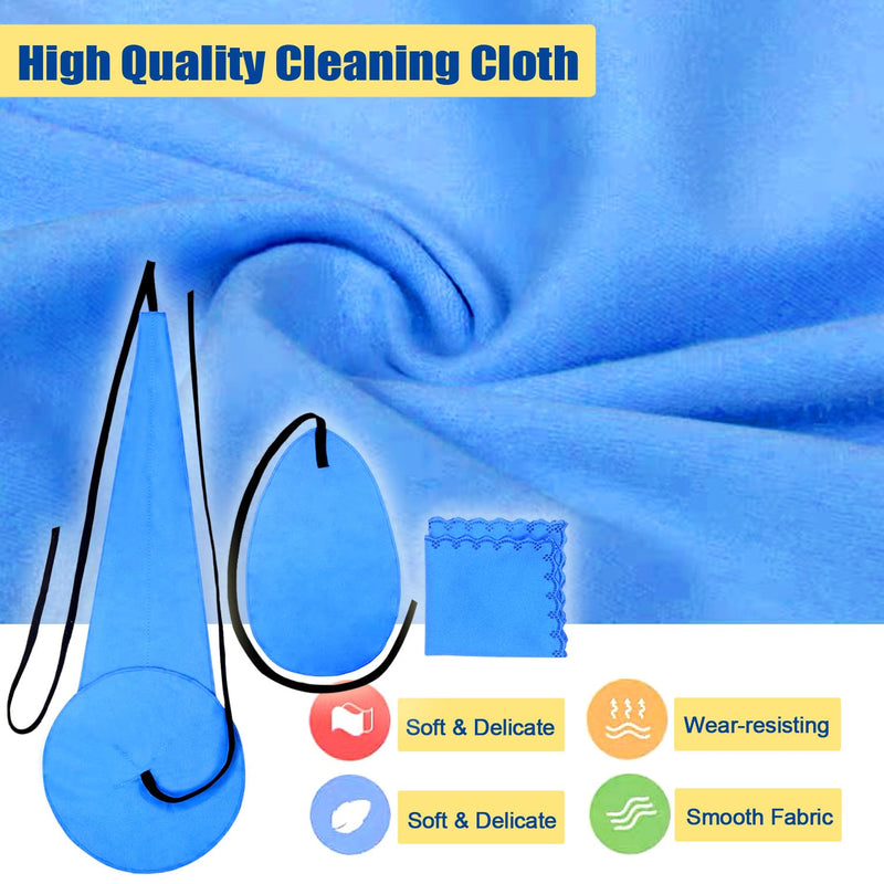 Saxophone Sax Cleaning kit with Case，Cork Grease,Swab,Cleaning Cloth and More Workable for Wind & Woodwind Struments Clarinet Flute Cleaner Maintenance Kit