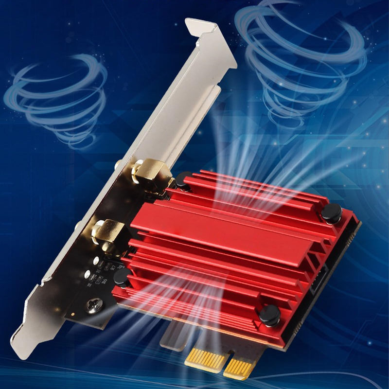 AC1200 PCIe WiFi Card, Dual Band 2.4G/5G Wireless Network Receiver, High Speed Internal WiFi Adapter for Desktop PC 8DB