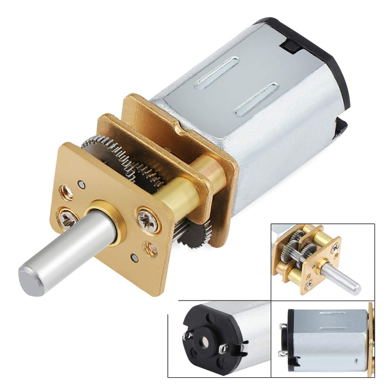 WiMas DC 6 V 30 RPM Micro Gear Motor, Mini Short Shaft Torque Gear Motor, for RC Car Robot Model DIY Motor, Pack of 3