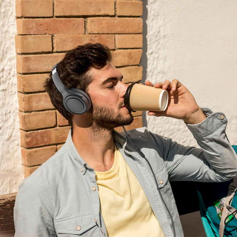 ADOOPE Wired Over-Ear Headphones with USB C Connector, Hi-Fi Stereo Sound, Noise-Isolating Ear Cups, Comfortable Fit for USB C Devices (Black + Pink)