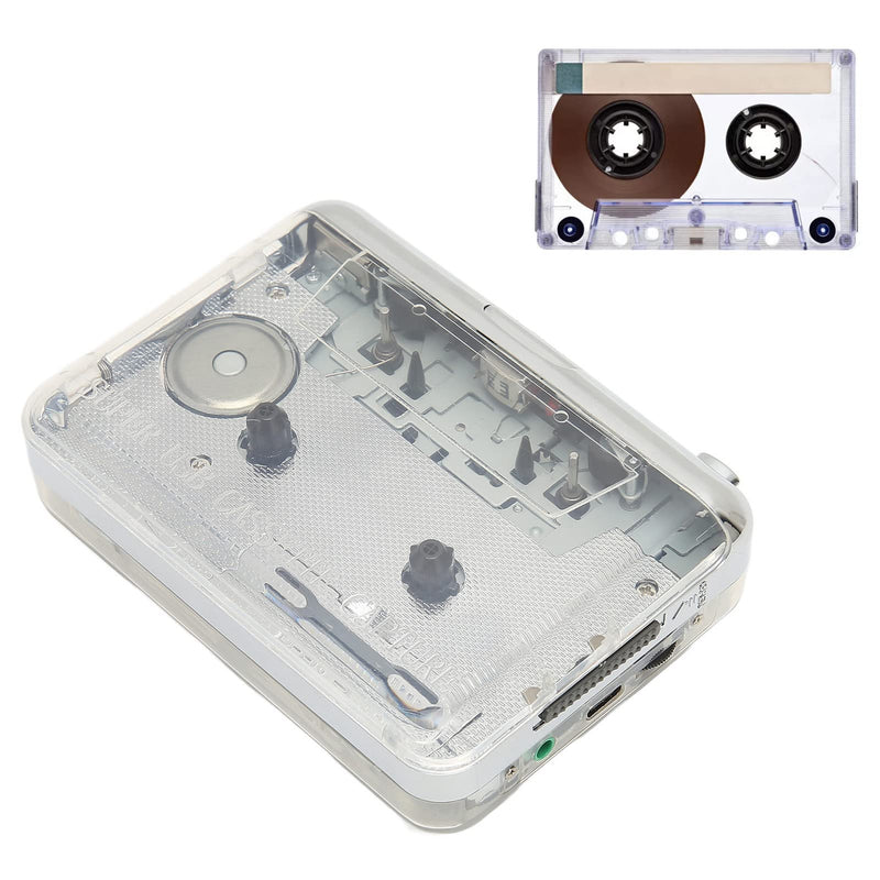 GOWENIC Cassette Player, USB Cassette to MP3 Converter Portable Walkman Cassette Music Player Tape to MP3 Player, with 3.5mm Headphone Jack, Compatible for OS X PC