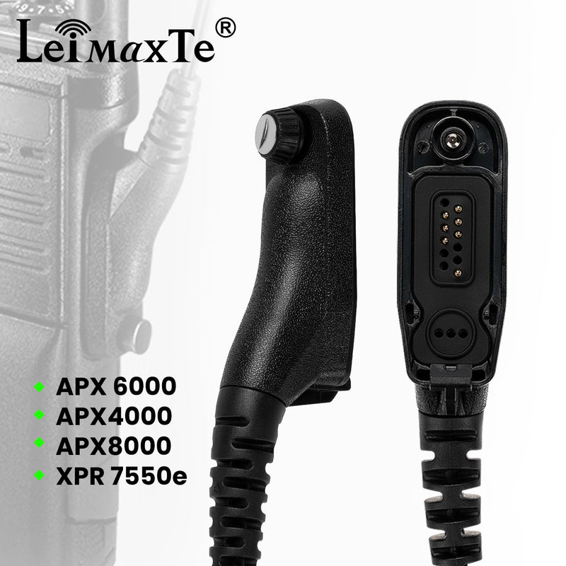 Radio Mic for Motorola APX6000 APX7000 APX8000 XPR6350 XPR6550 XPR7550 XPR7350e XPR7550e XPR7580e APX 6000 7000 8000 XPR 6550 7550 7550e walkie talkie - High Strength, Waterproof, Clear Sound