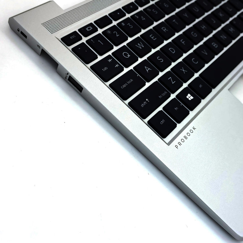 Palmrest with Backlit US Keyboard for HP ProBook 440 G8 445 G8 | Upper Case Top Cover Replacement,US Layout,P/N M23769-001