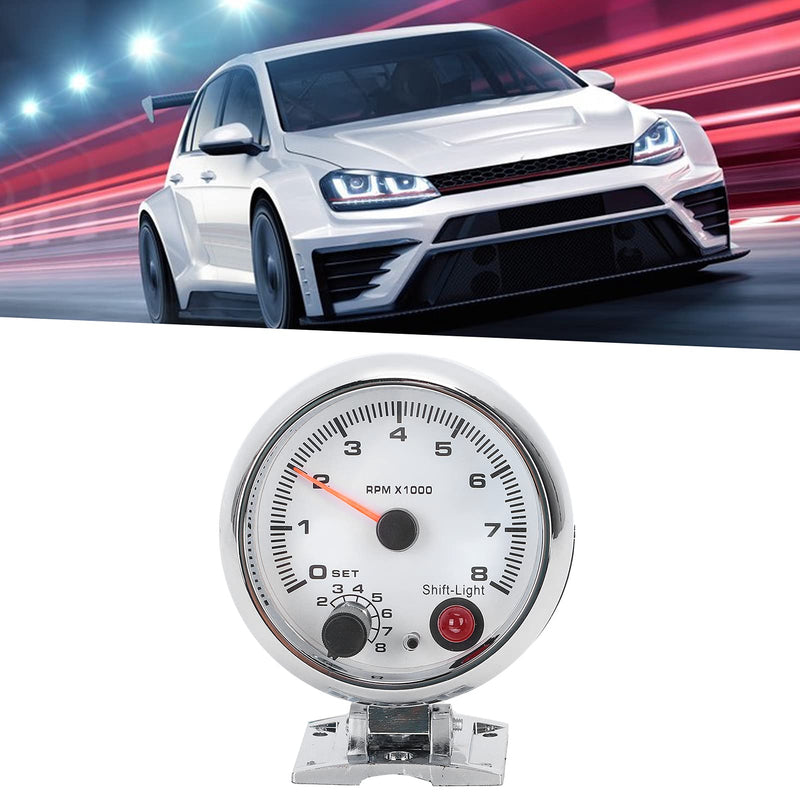 [AUSTRALIA] - Electrical Tachometer 3.75In 0-8000 Rpm 7 Color Background Lights For 4/6/8 Cylinder 12V Gasoline Powered Vehicles 