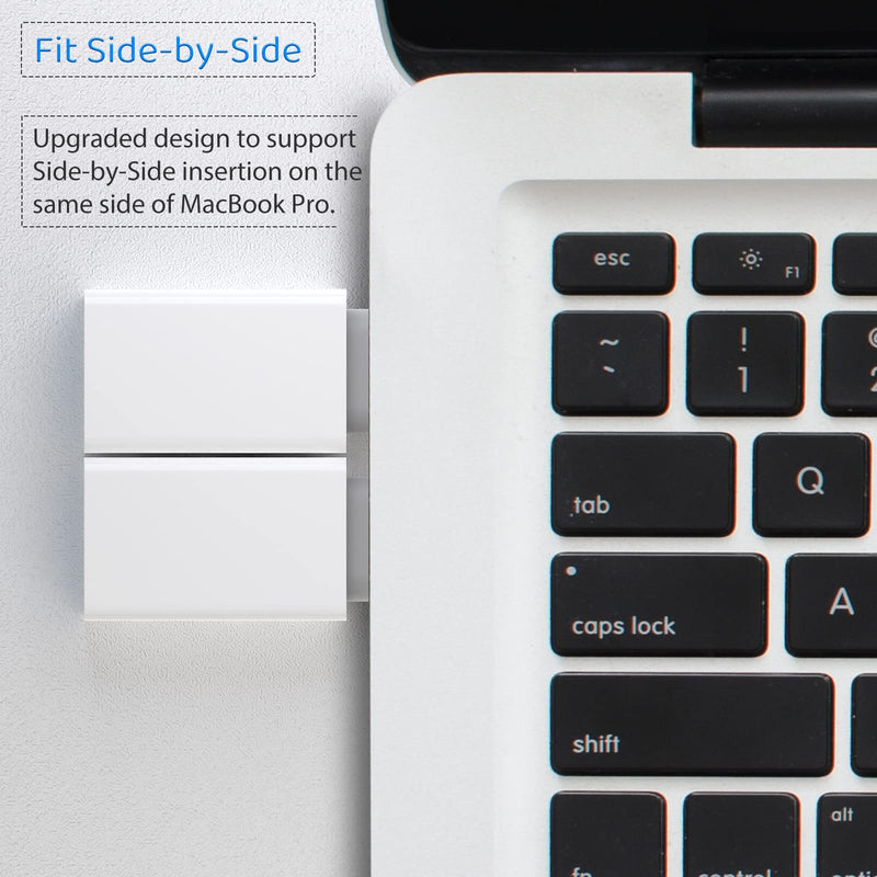 USB C to USB Adapter Pack-1,USB-C Male to USB 3.0 Female Adapter for MacBook Pro 2021/2020 iMac iPad Pro/Mini 6 Pixel 6 5 4 XL USB C Wall Plug Charger and Any Type C or Thunderbolt 4/3 Devices, White 1 Count